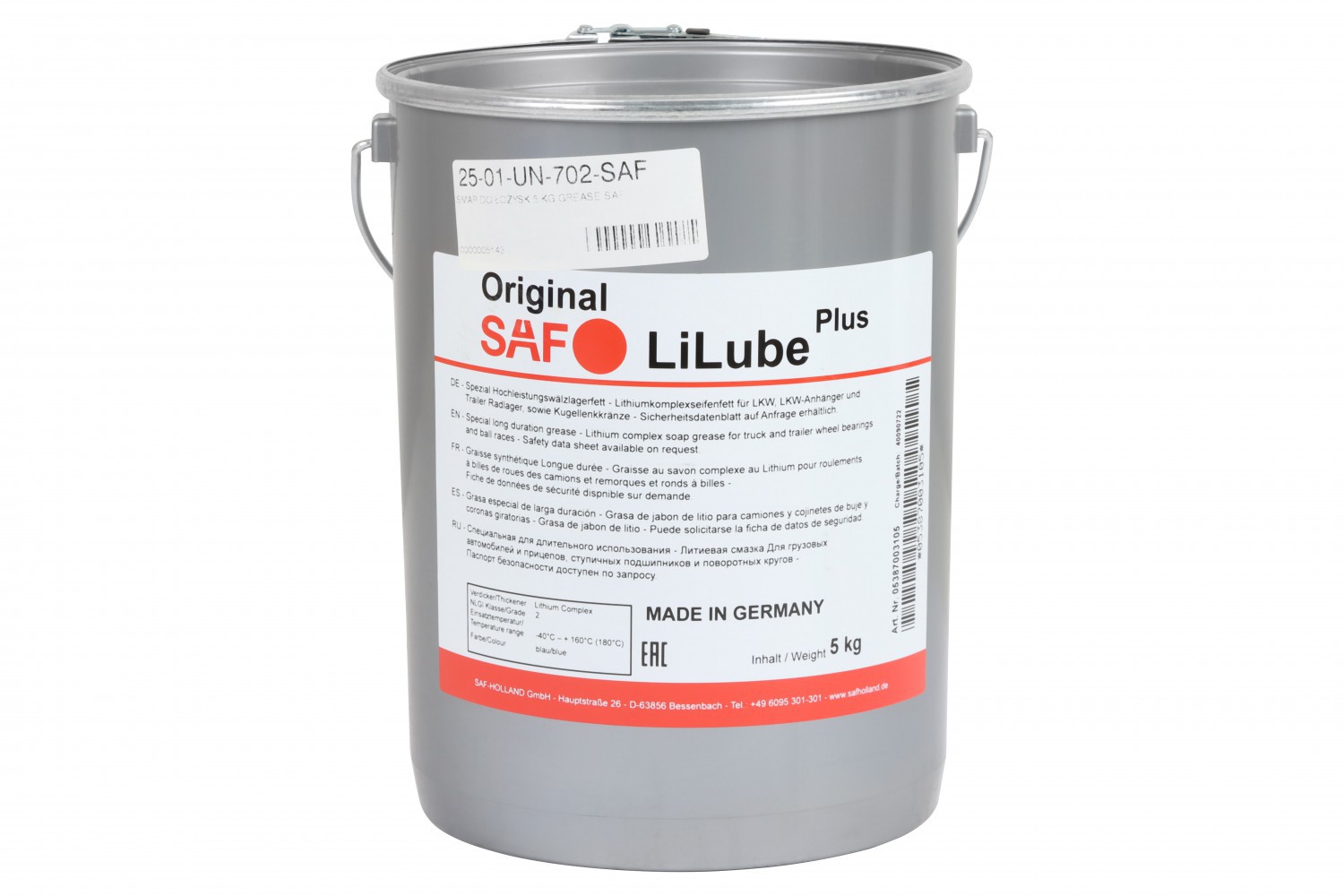 Мастило Saf Lilube Plus ( -30°C До +150°C ) 5 Кг 5387003105 купити
